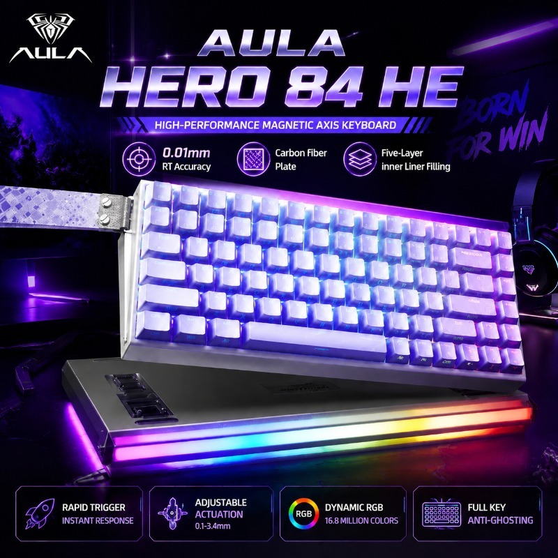 Gaming Keyboard No Rgb - Clavier mécanique de jeu magnétique AULA