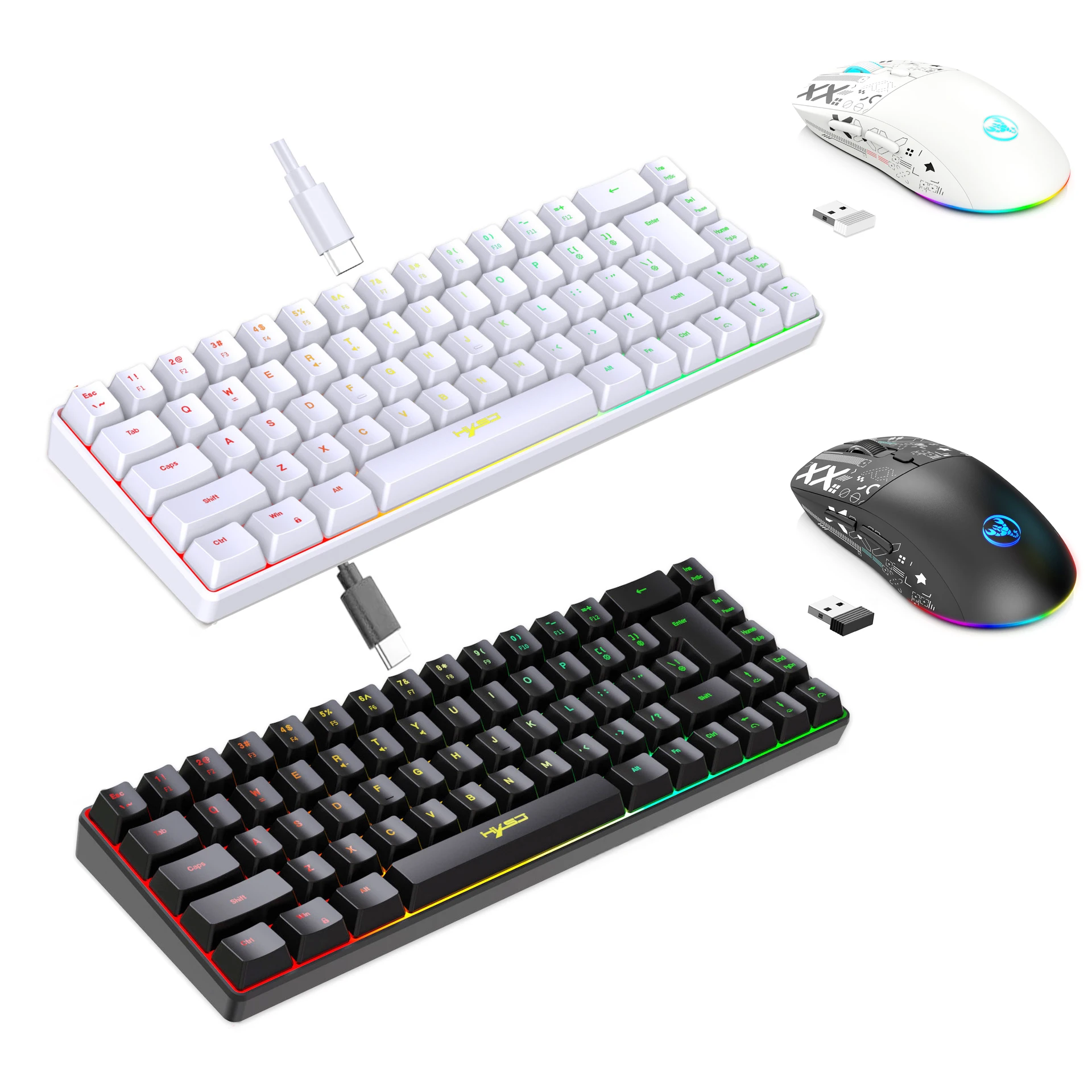Gaming Keyboard Mouse And Headset Combo - Kit Clavier et Souris Gamer Rétroéclairé