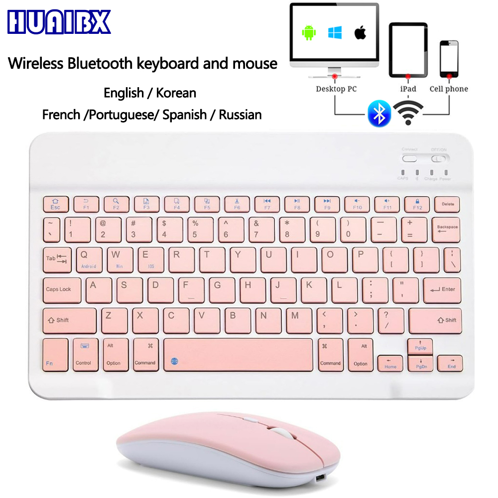 Gaming Keyboard Mouse Wireless - Mini clavier Bluetooth sans fil de