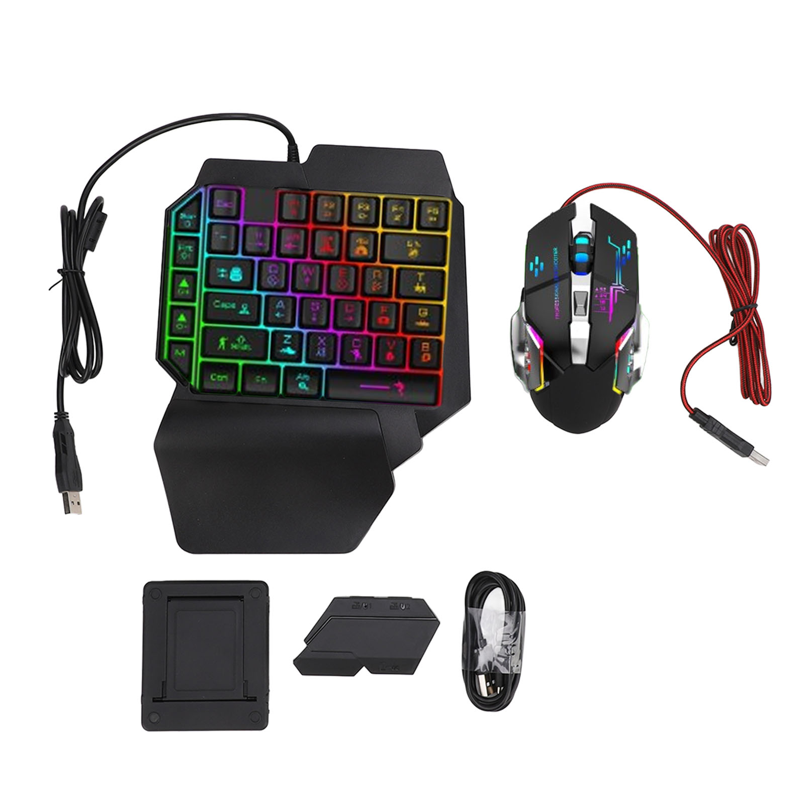 Gaming Keyboard Mouse And Headset Combo - Ensemble convertisseur clavier-souris, clavier à une