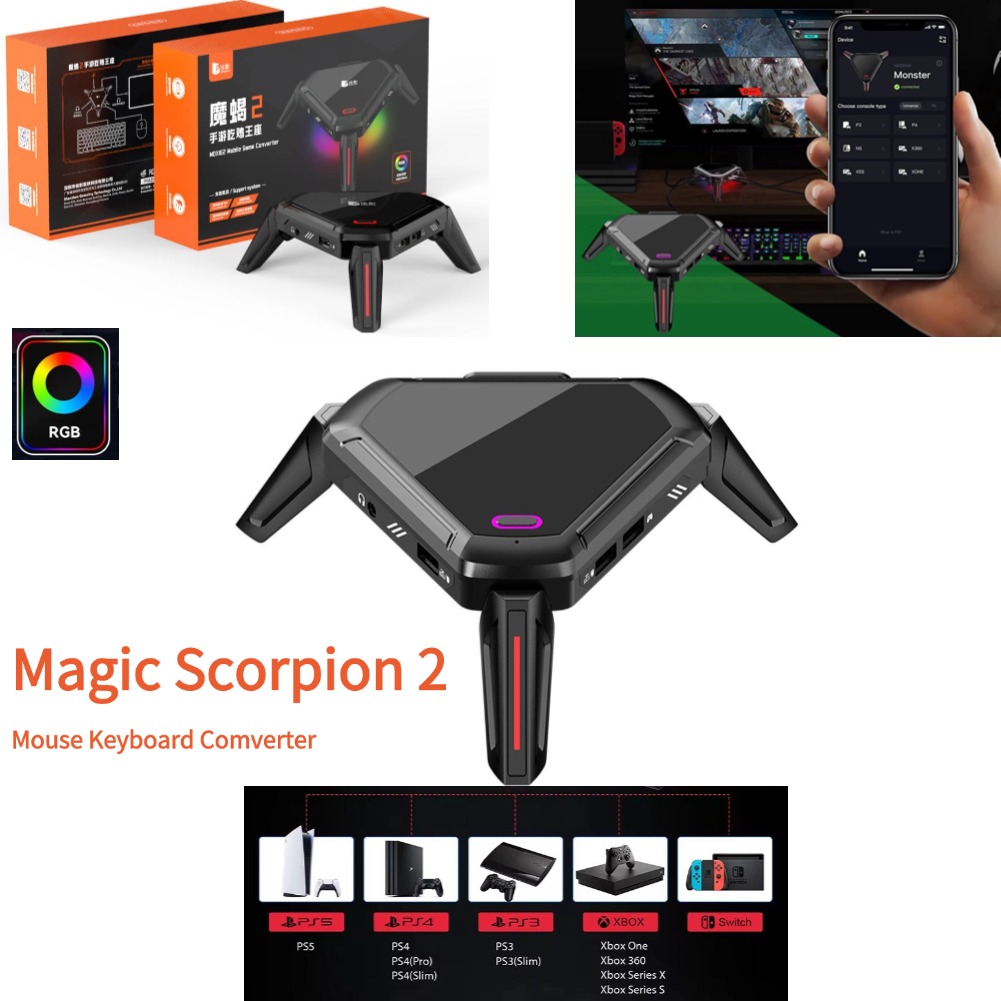 Gaming Keyboard And Mouse Mobile - Magic Scorpion 2 souris clavier convertisseur