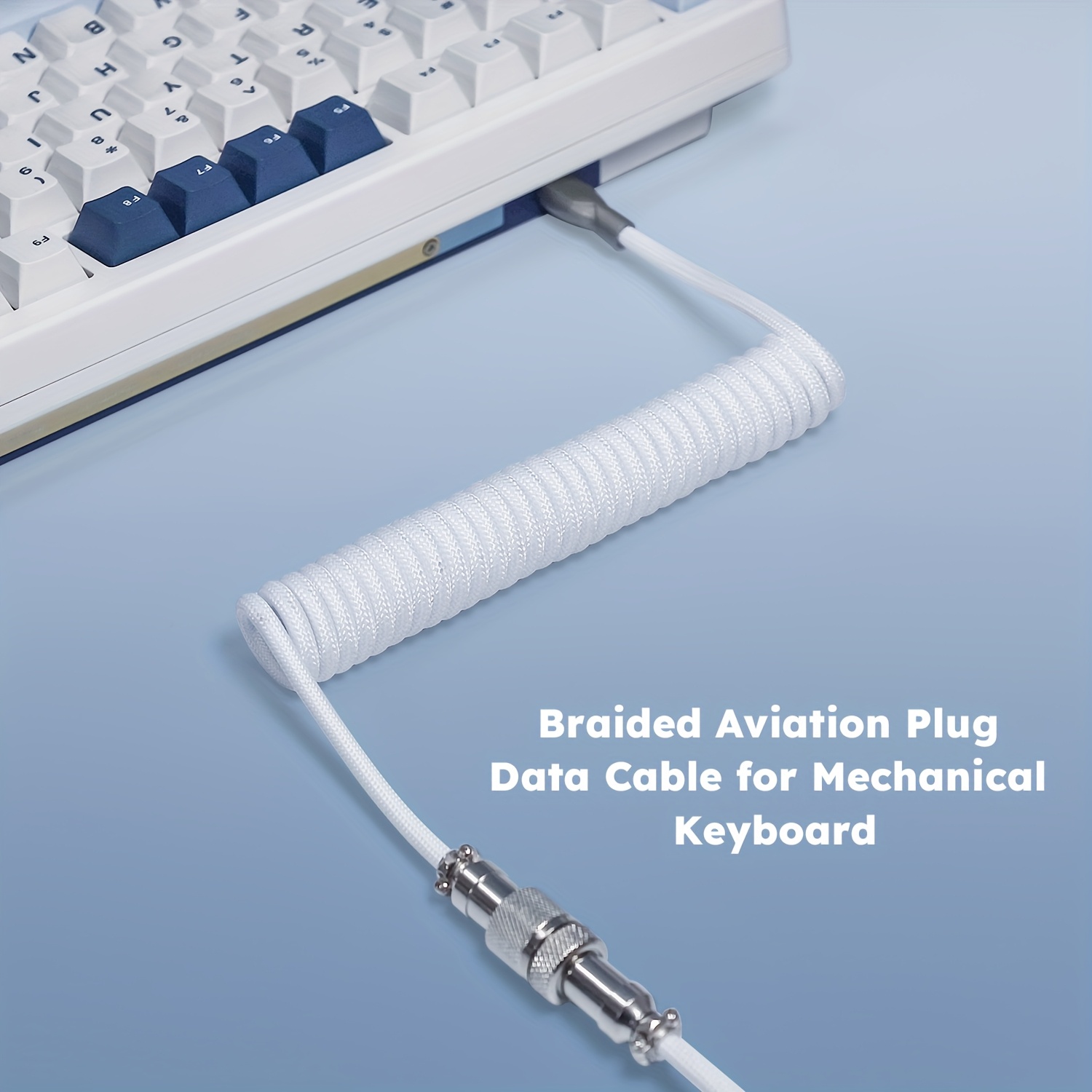 Gaming Keyboard Type C - Câble enroulé pour clavier mécanique, Type