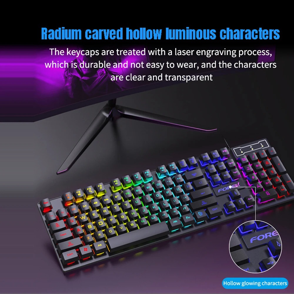 Clavier filaire 104 touches, c - Gaming Keyboard Thocky avis et prix