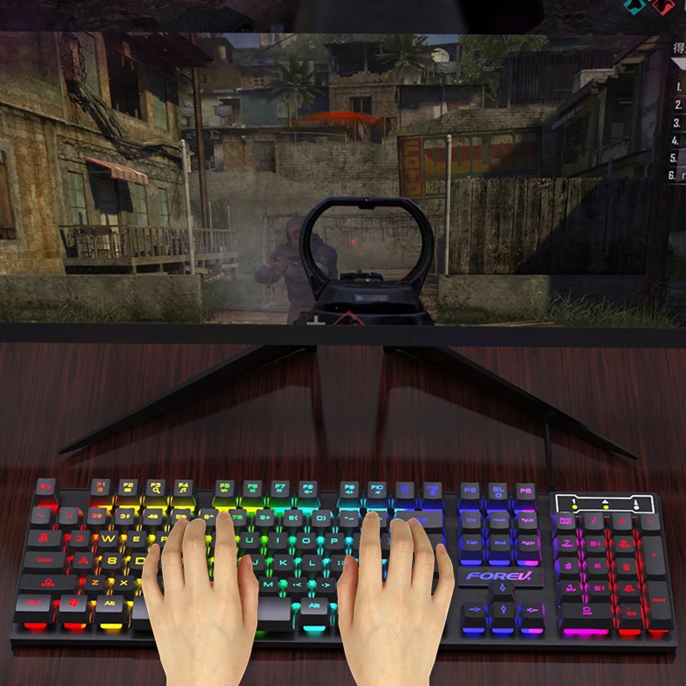 Clavier filaire 104 touches, c - Gaming Keyboard Thocky avis et prix
