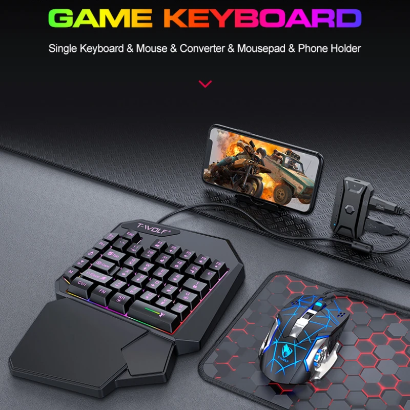 T-WOLF TF900 ensemble de trône - Gaming Keyboard Mouse And Headset Combo avis et prix