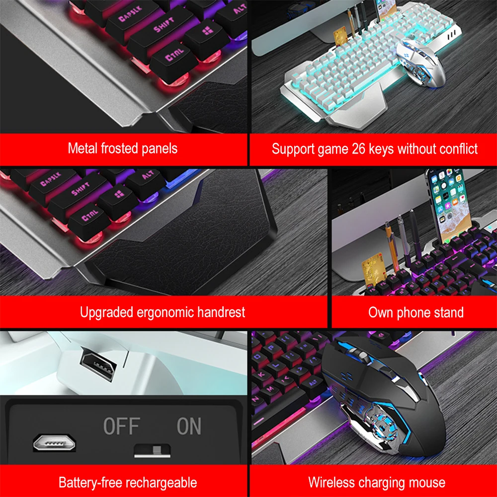 Ensemble clavier et souris san - Gaming Keyboard Mouse And Headset Combo avis et prix