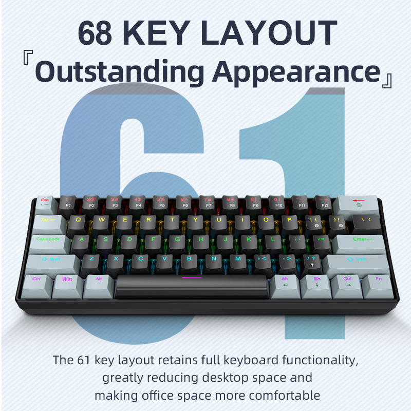 APAYADO K61 Mini clavier mécan - Gaming Keyboard Thocky avis et prix