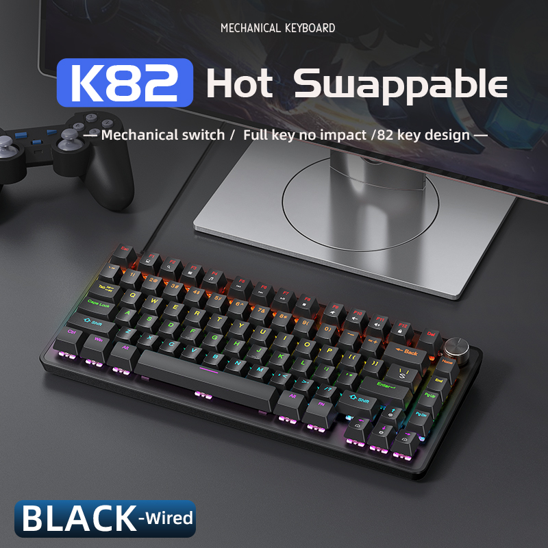 Clavier mécanique 75% filaire  - Gaming Keyboard Thocky avis et prix