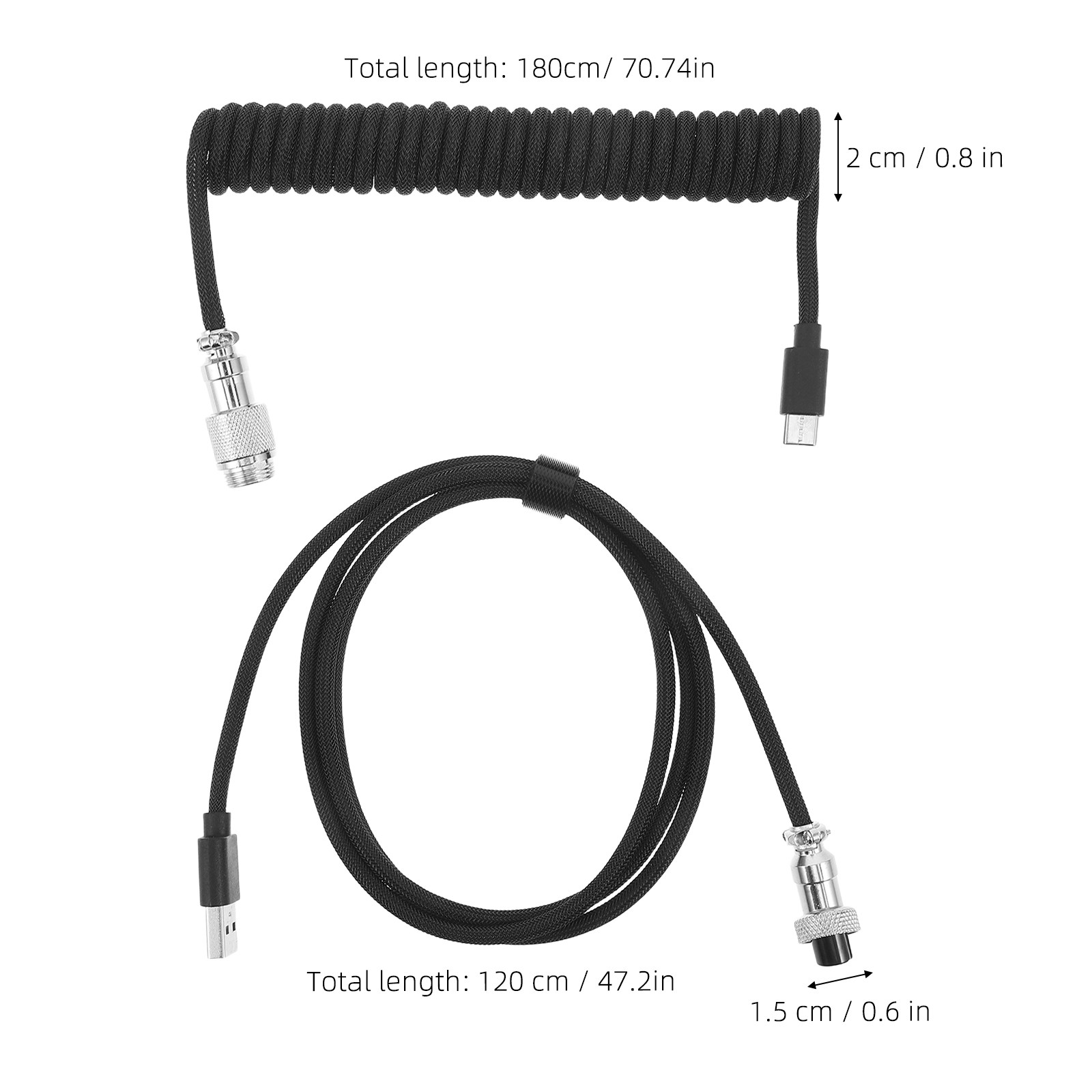 Câble spiralé pour clavier de  - Gaming Keyboard Extension avis et prix