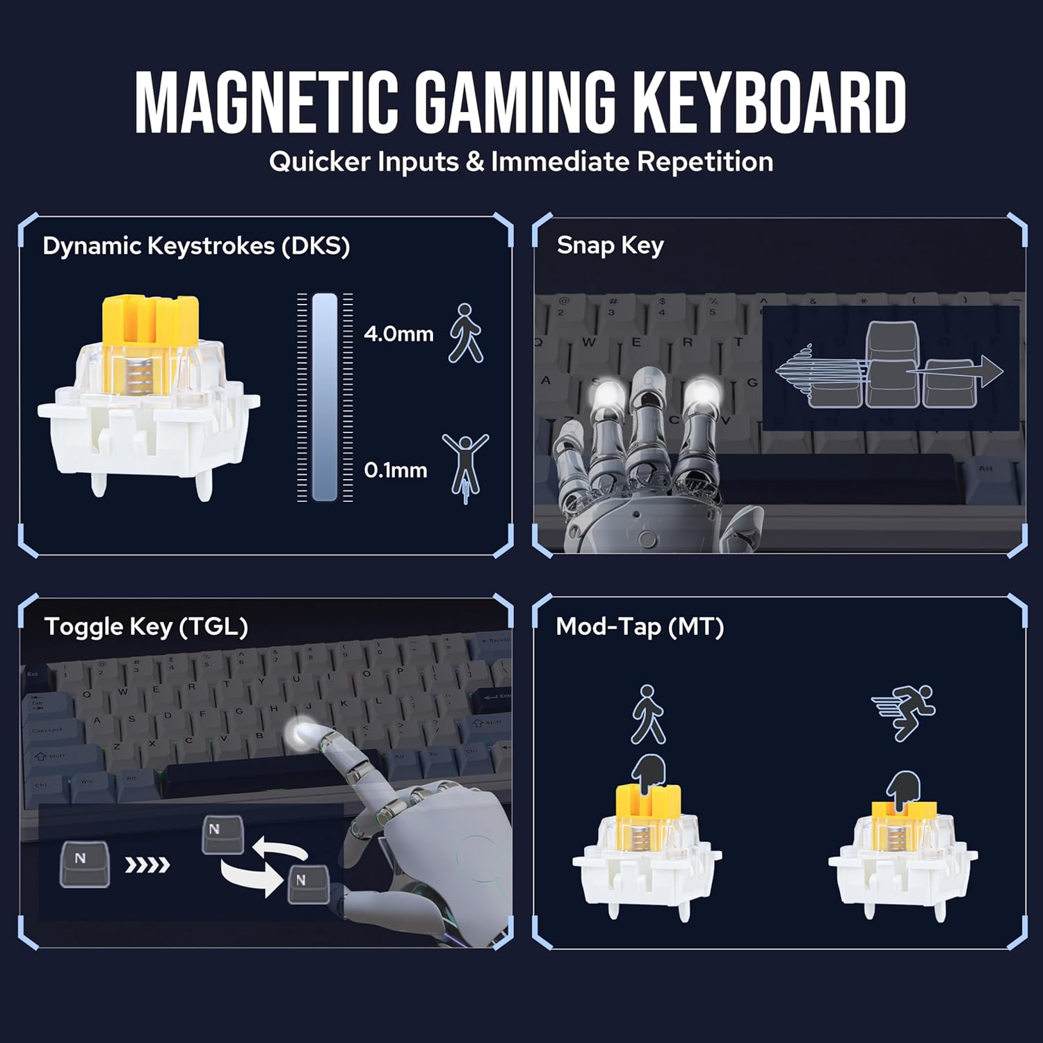 Clavier de jeu filaire AJAZZ A - Gaming Keyboard Thocky avis et prix