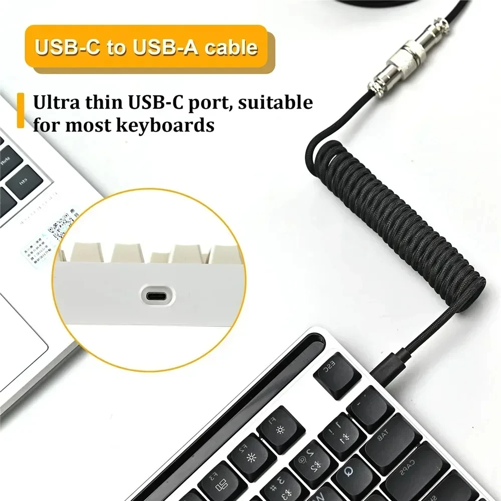 Câble en spirale pour clavier  - Gaming Keyboard Type C avis et prix