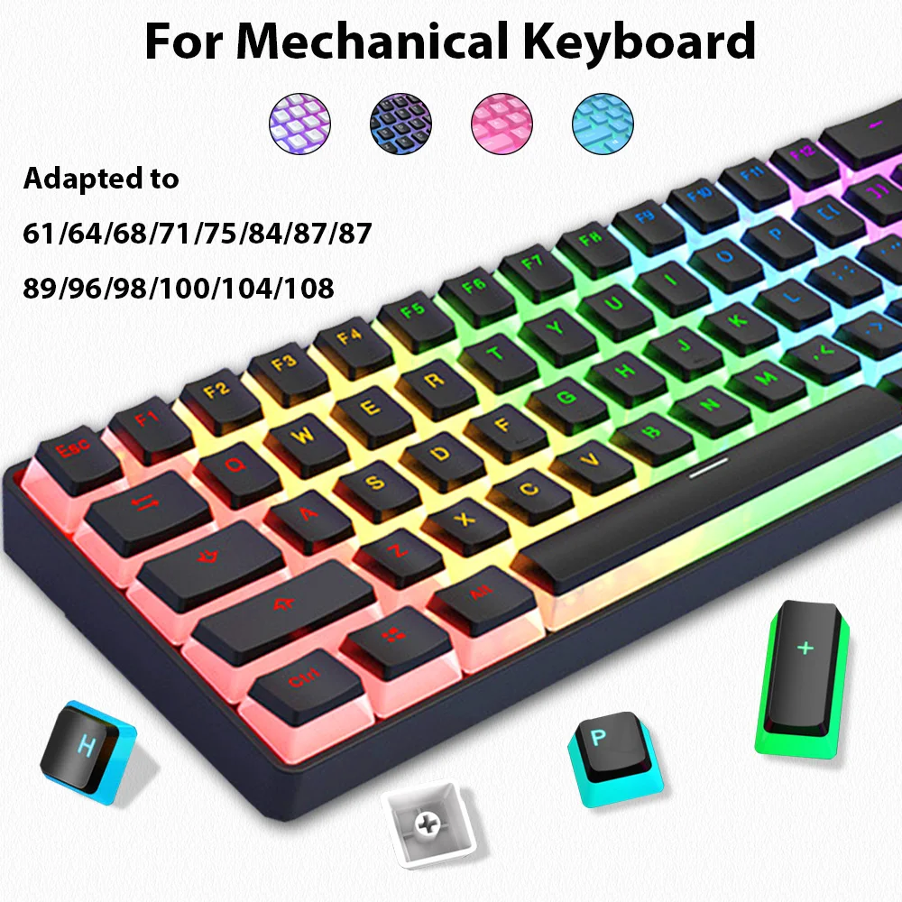 129 touches Pudding Keycaps PB - Gaming Keyboard No Rgb avis et prix