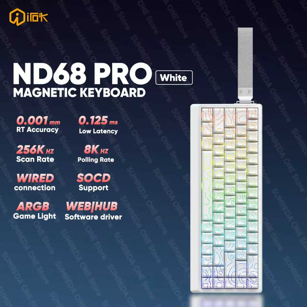 IROK ND68 Pro clavier mécaniqu - Gaming Keyboard Hall Effect Switches avis et prix