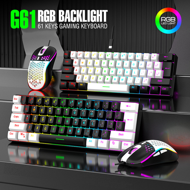 Ensembles clavier et souris 60 - Gaming Keyboard Mouse And Headset Combo avis et prix