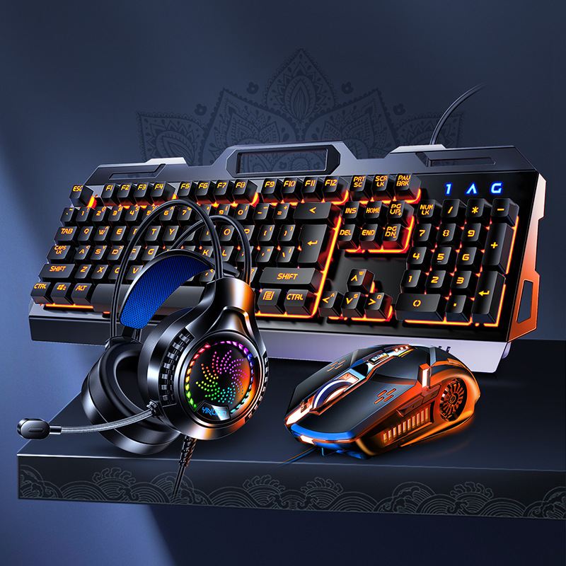 Manette de jeu mécanique V2g5, - Gaming Keyboard Mouse And Headset Combo avis et prix